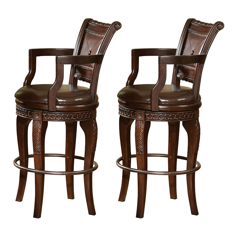 Antoinette 2-piece Swivel Bar Chair Set