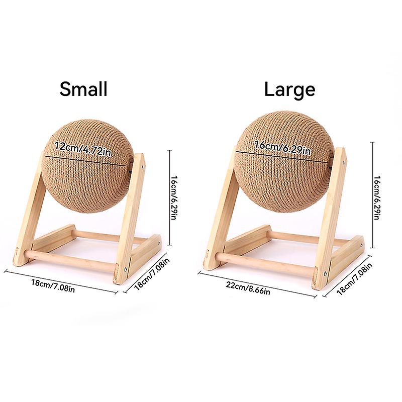 Cat Scratch Ball Toy Kitten Sisal Rope Ball Board Wear-resistant