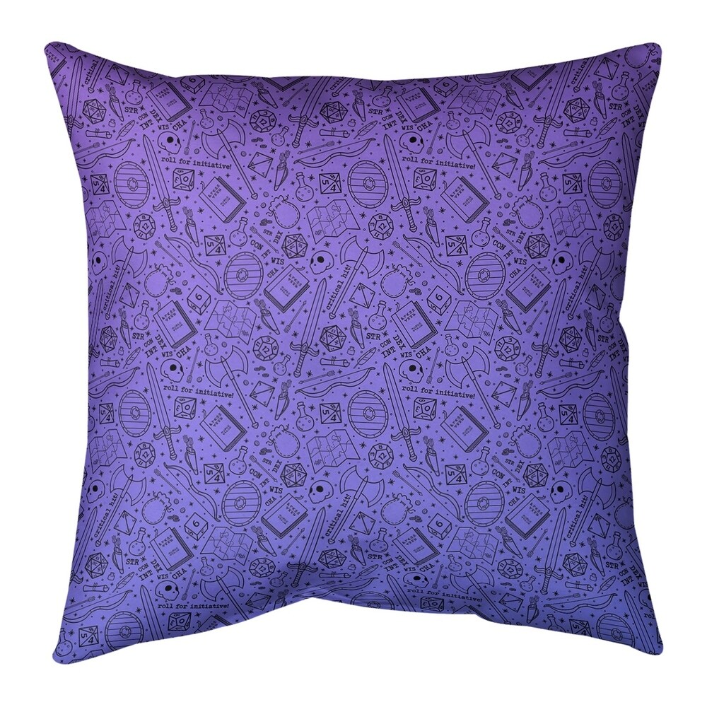 Ombre RPG Pattern Indoor/Outdoor Pillow