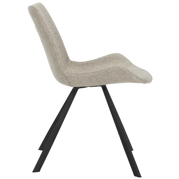 SAFAVIEH Terra Mid-Century Modern Light Grey/ Black Accent Chair (Set of 2) - 20.5