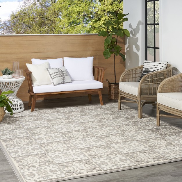 Nourison Aloha Modern Mosaic Outdoor Rug