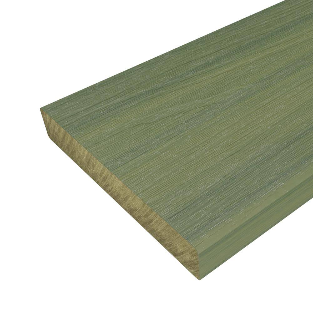 NewTechWood 1 in. x 6 in. x 8 ft. Honduran Mahogany Solid Composite Decking Board UltraShield Natural Cortes US07-8-MAH