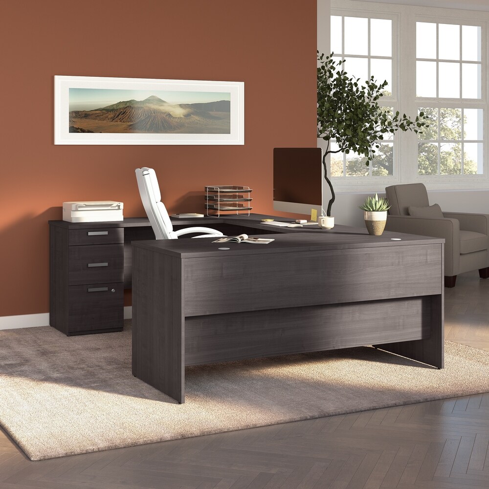 Ridgeley 65W U Shaped Desk by Bestar