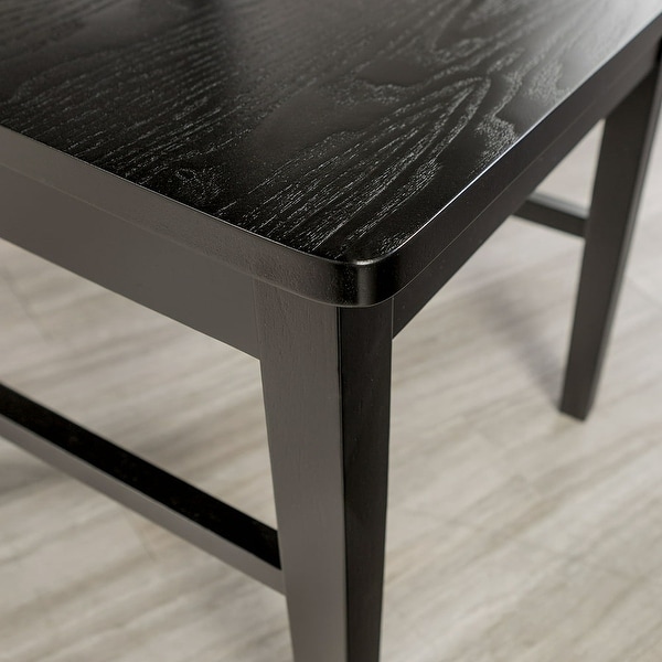 Modern Farmhouse Dining Chair， Set of 2， Black