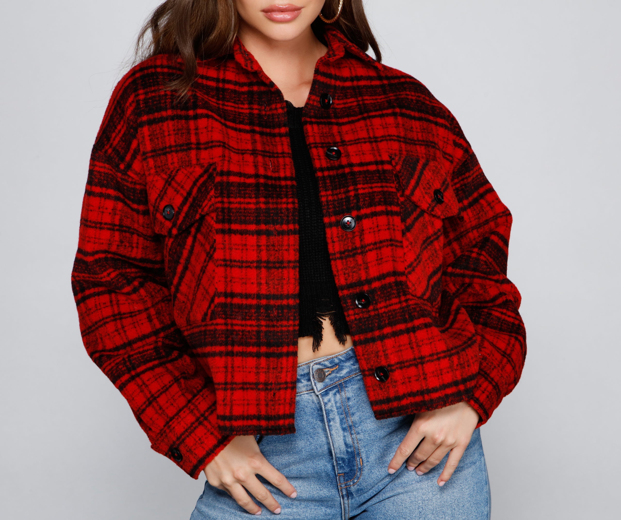 Cozy Vibes Plaid Shacket