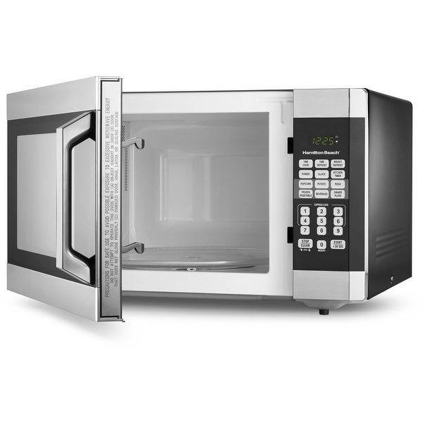 1.6 Cu. ft. Digital Microwave Oven， Stainless Steel