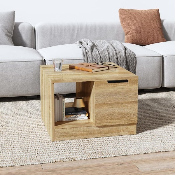 vidaXL Coffee Table Engineered Wood Couch Table Desk Furniture Multi Colors - 19.7