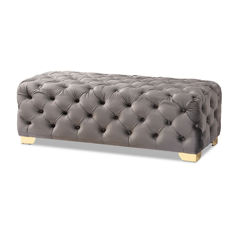 Baxton Studio Avara Ottoman