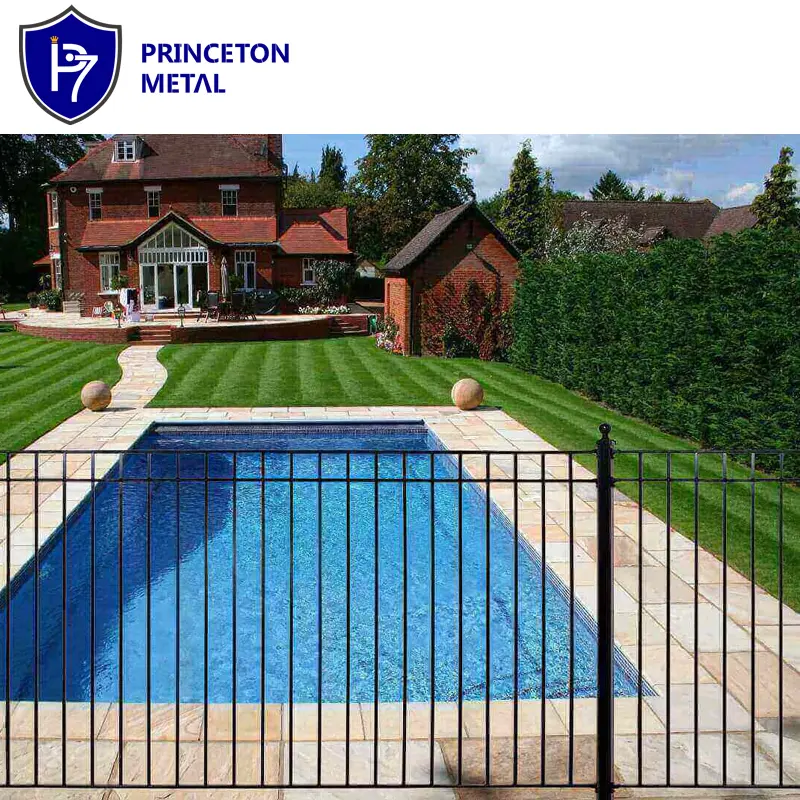 Customized metal picket panel Child Safety Pool Security Around Barrier Panels Aluminum Swimming Pool Fence