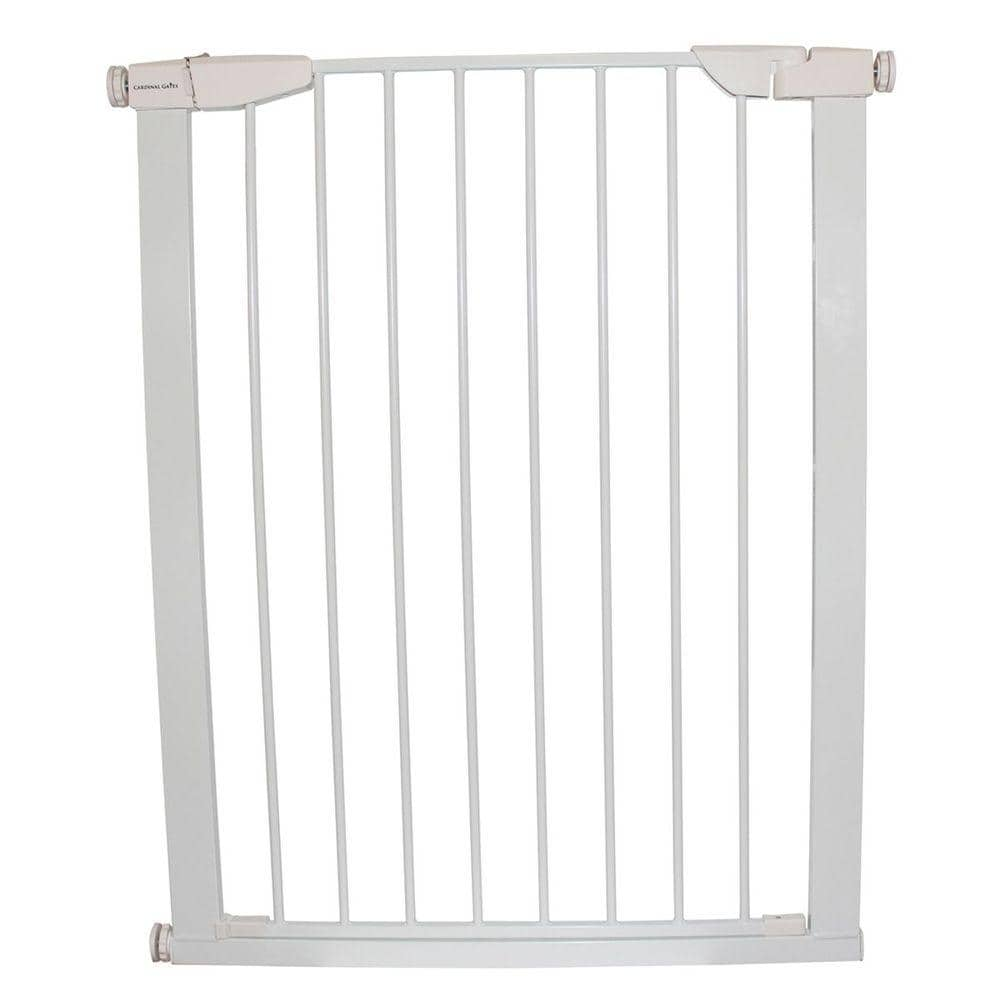 Cardinal Gates 36 in. H x 29.5 in. to 32.5 in. W x 1 in. D White Extra Tall Premium Pressure Gate XTPPG-W-P