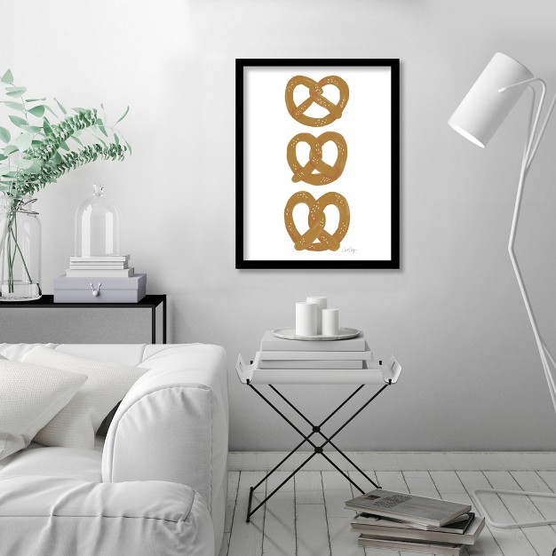 Americanflat Farmhouse Wall Art Room Decor Pretzels By Cat Coquillette