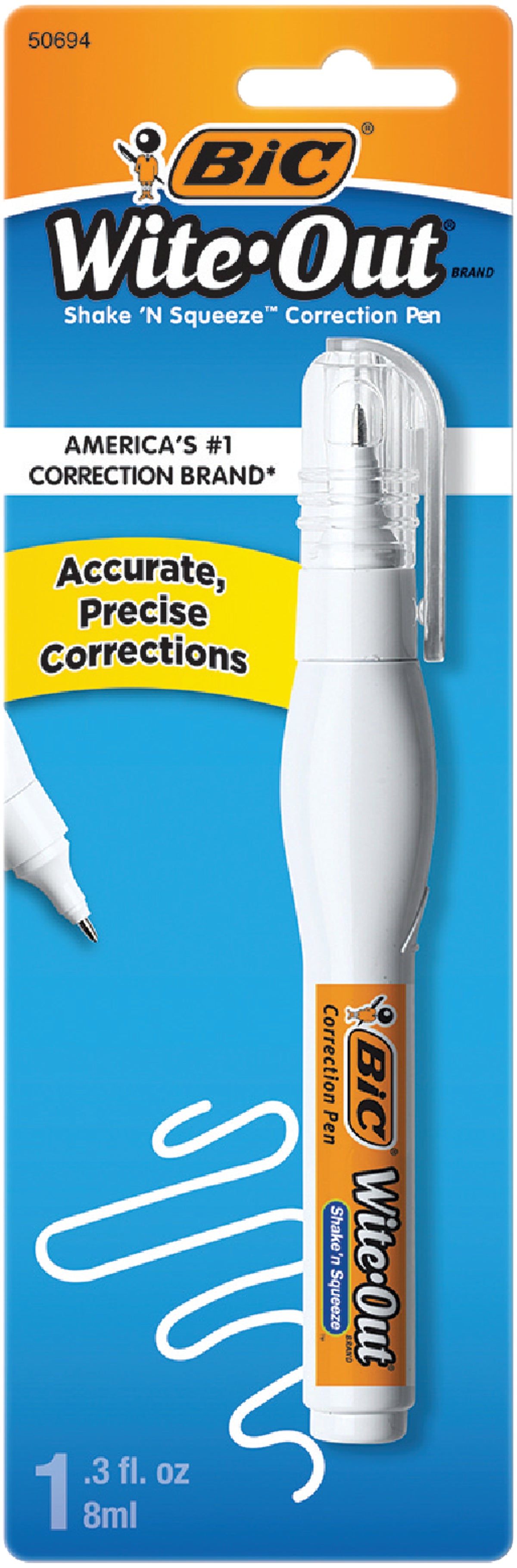 Bic Wite-Out Correction Pen 0.3 Fl. Oz. White