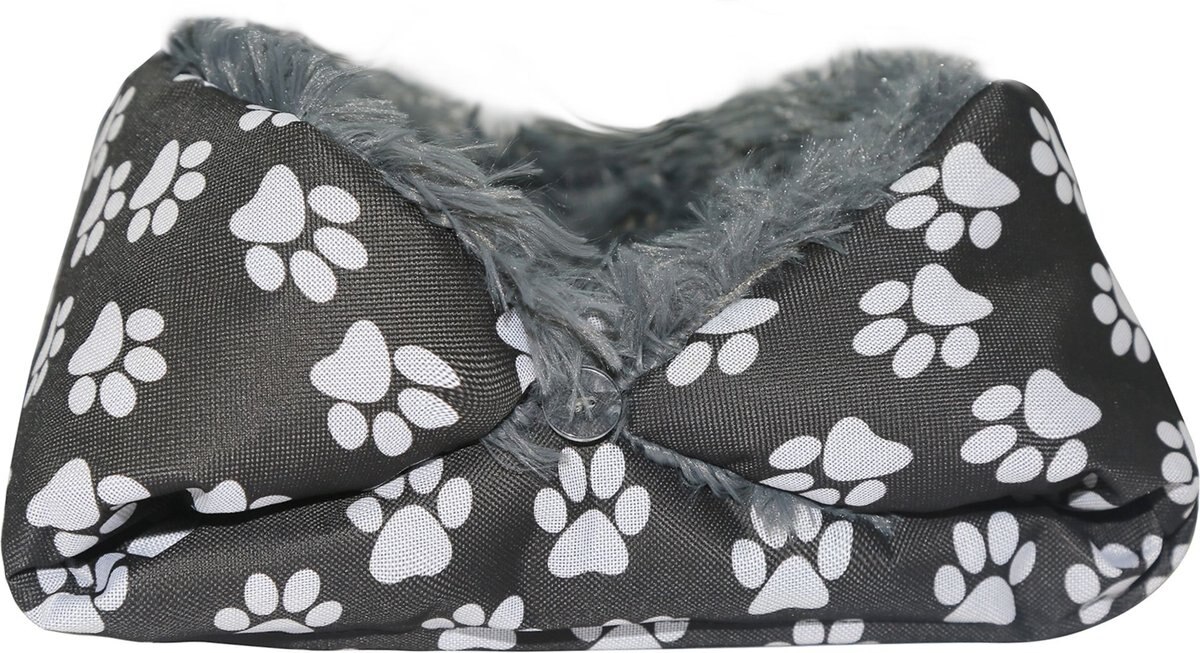 HappyCare Textiles Printed Oxford Cozy Warm Foldable Cat and Dog Tent Bed