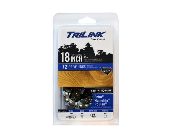 TriLink Saw Chain 18 inch Chain w/ 72 Drive Links CL75072TL2