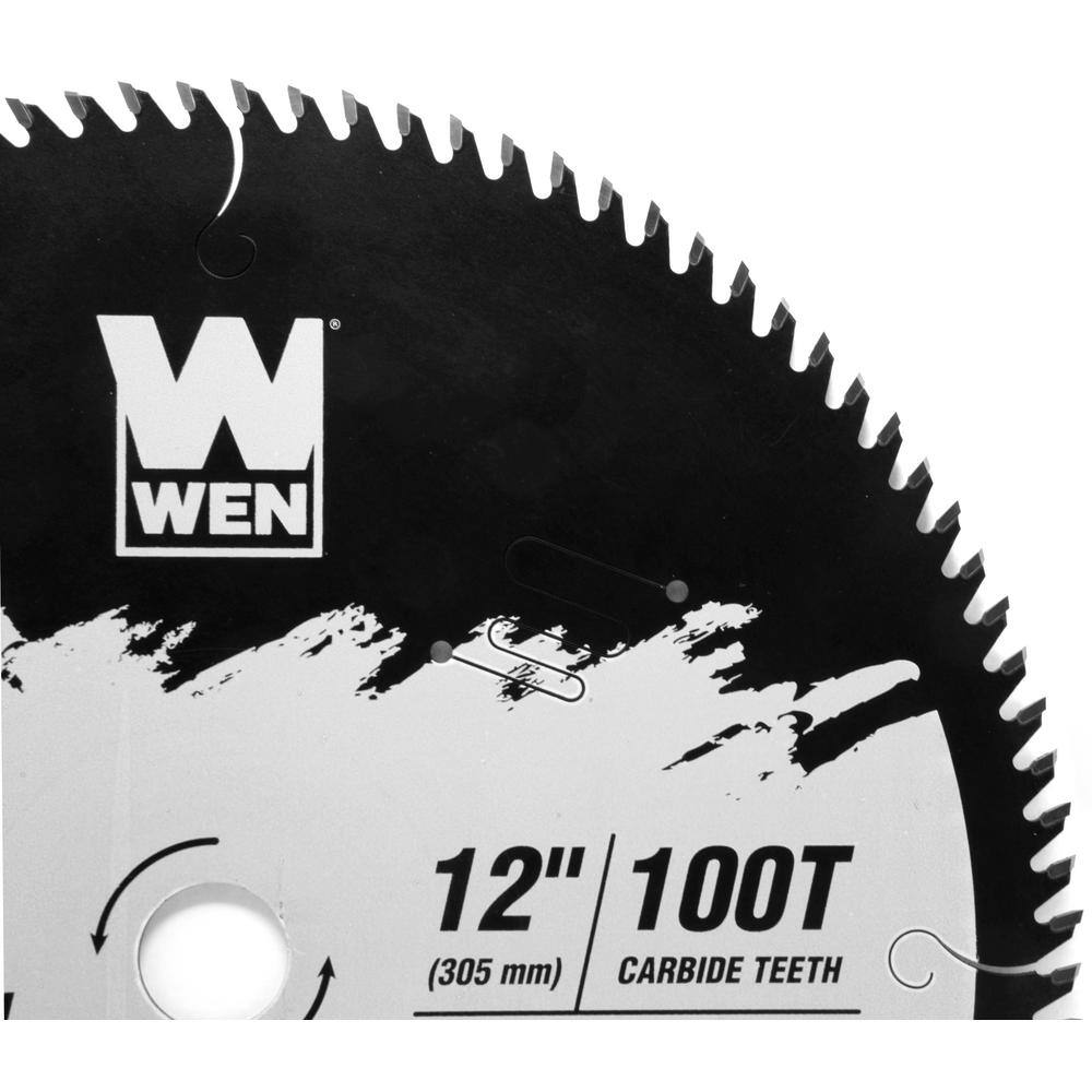 WEN Apex 12 in. 100-Tooth Carbide-Tipped Ultra-Fine-Finish Industrial-Grade Woodworking Saw Blade with Cool-Cut Coating BL1200C