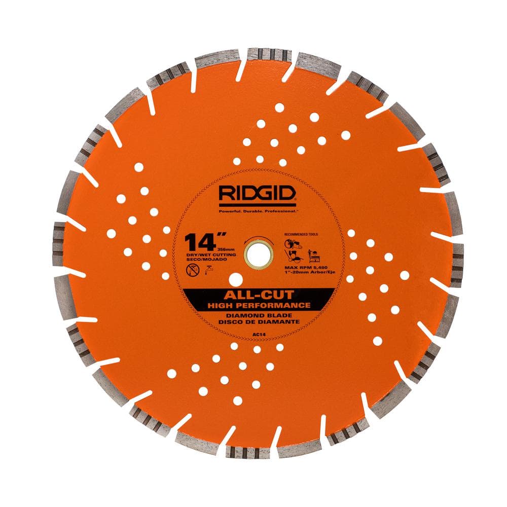 RIDGID 14 in. All-Cut Diamond Blade HD-AC14