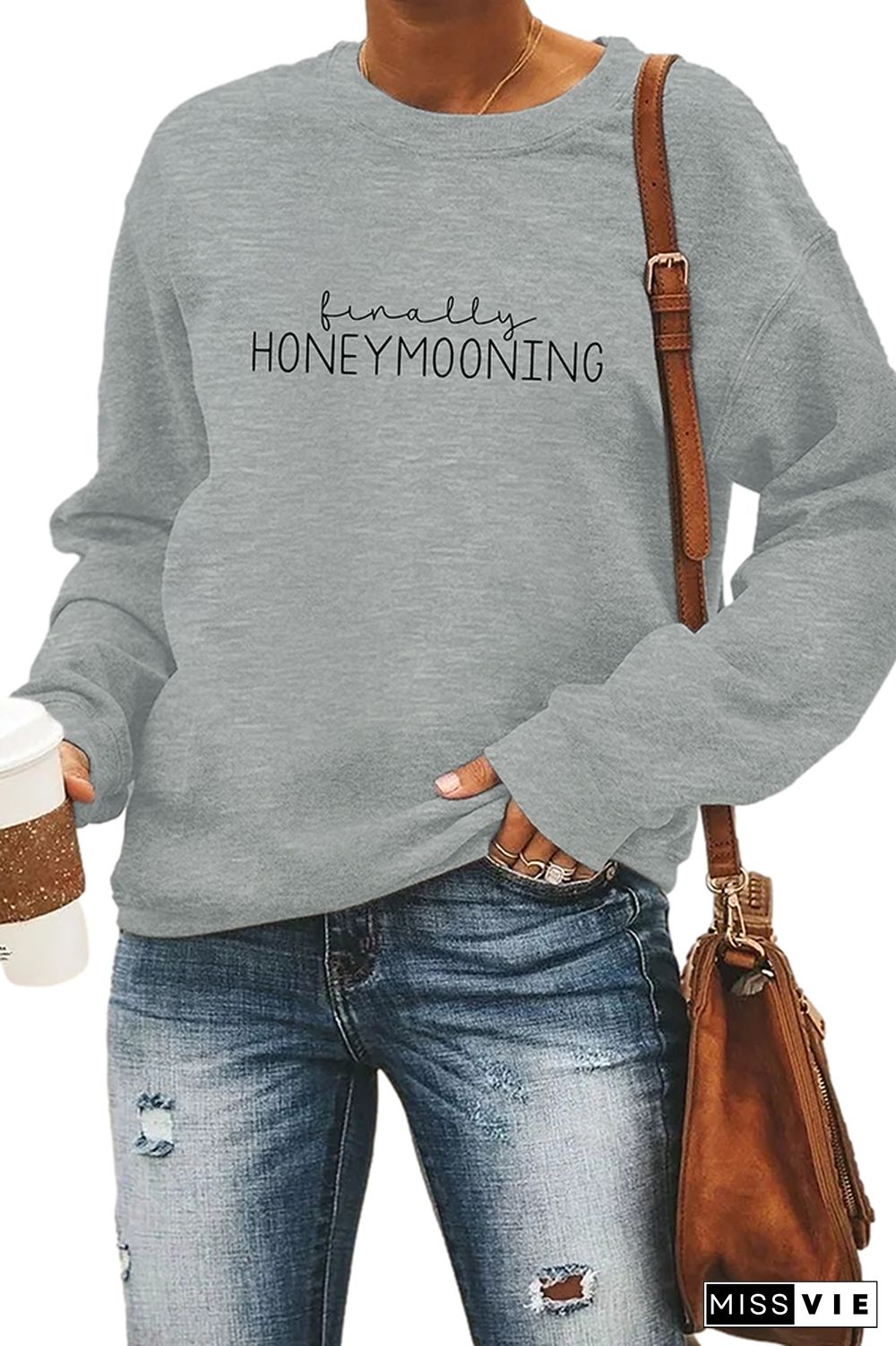 Finally Honeymooning Sweatshirt Wholesale