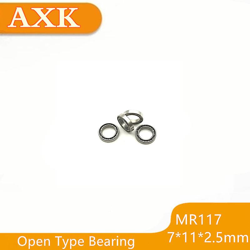 Sale Arrival Free Shipping 10 Pcs Abec -3 Mr117 Open 7x11x2.5 Mm Type Miniature Ball Bearings L-1170