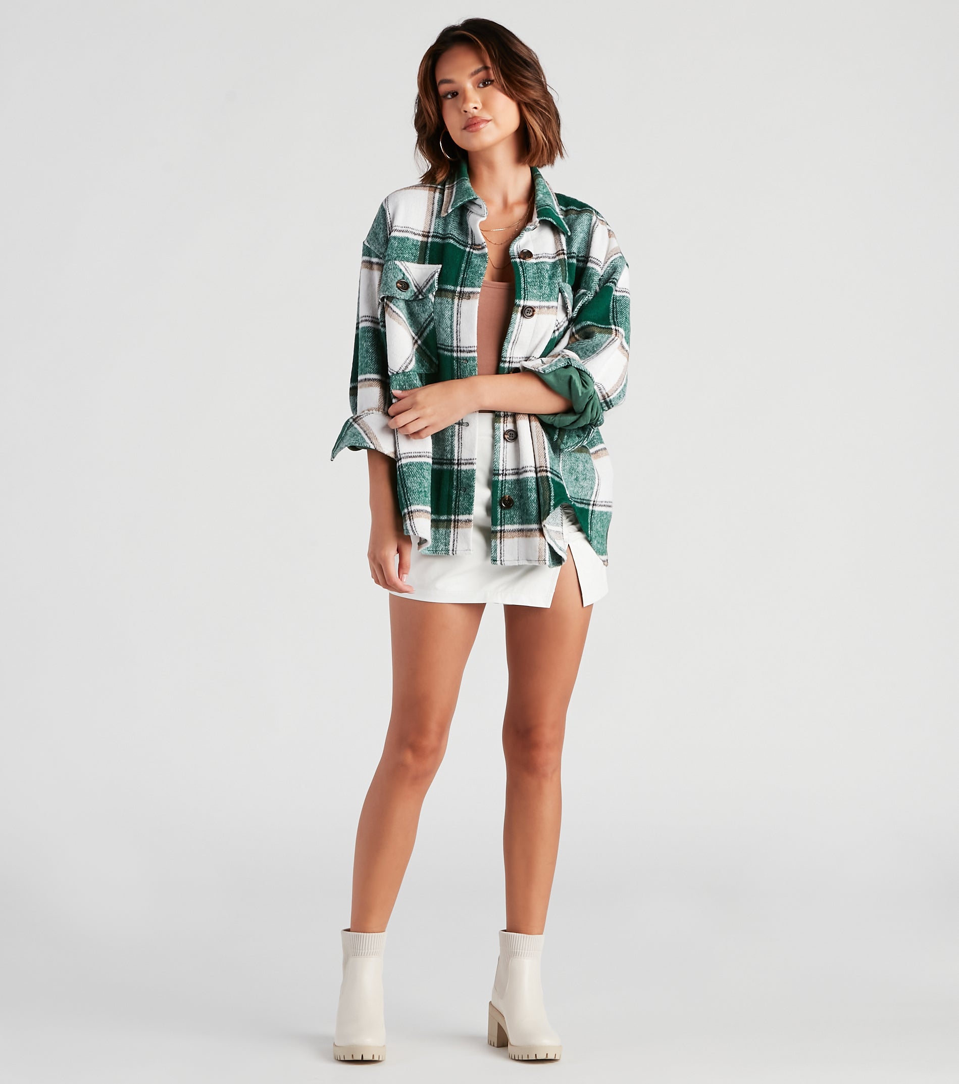 True And Trendy Plaid Shacket