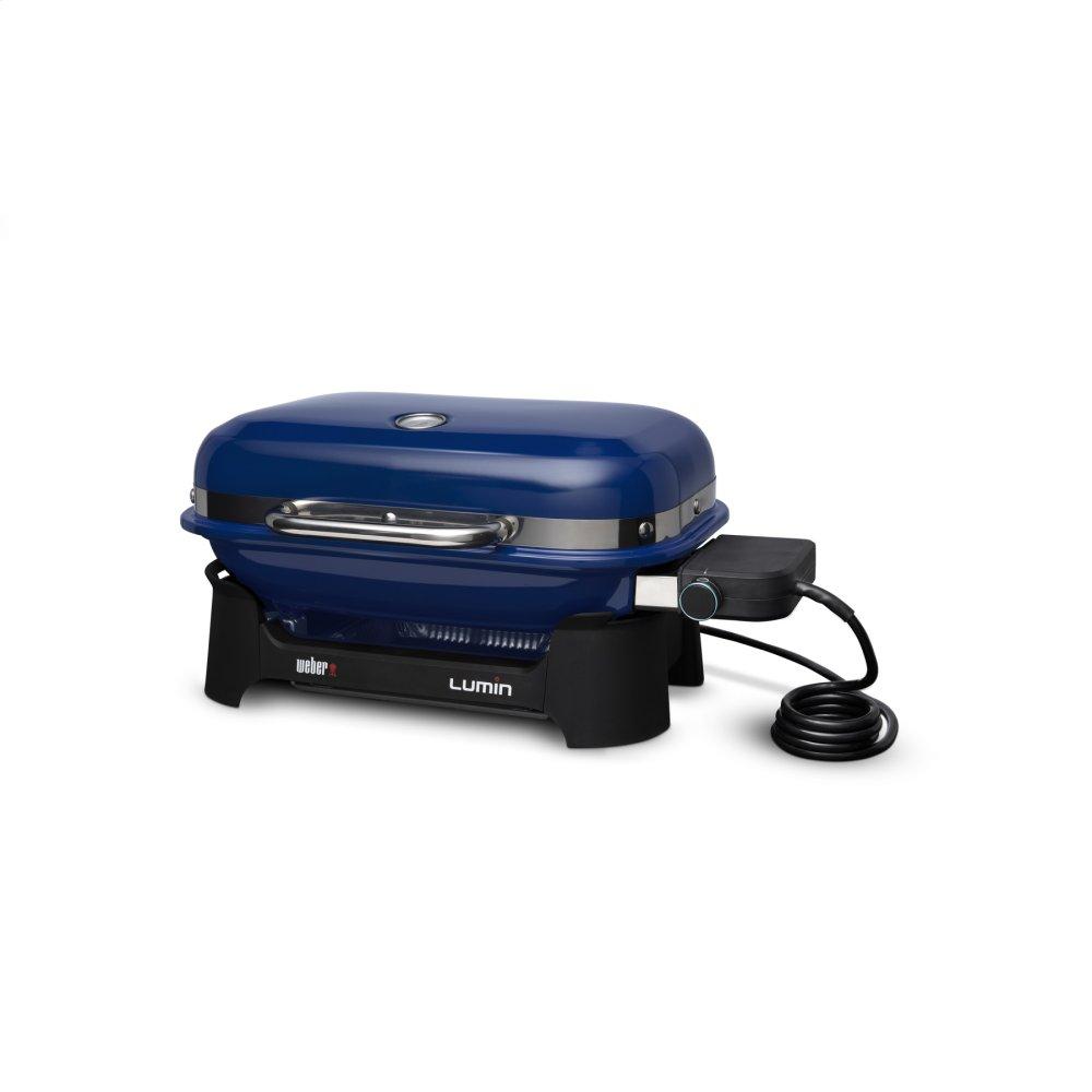 Weber 91300901 Lumin Compact Electric Grill - Deep Ocean Blue