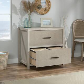 SAUDER Pacific View Chalked Chestnut Decorative Lateral File Cabinet with 2-Drawers 427360