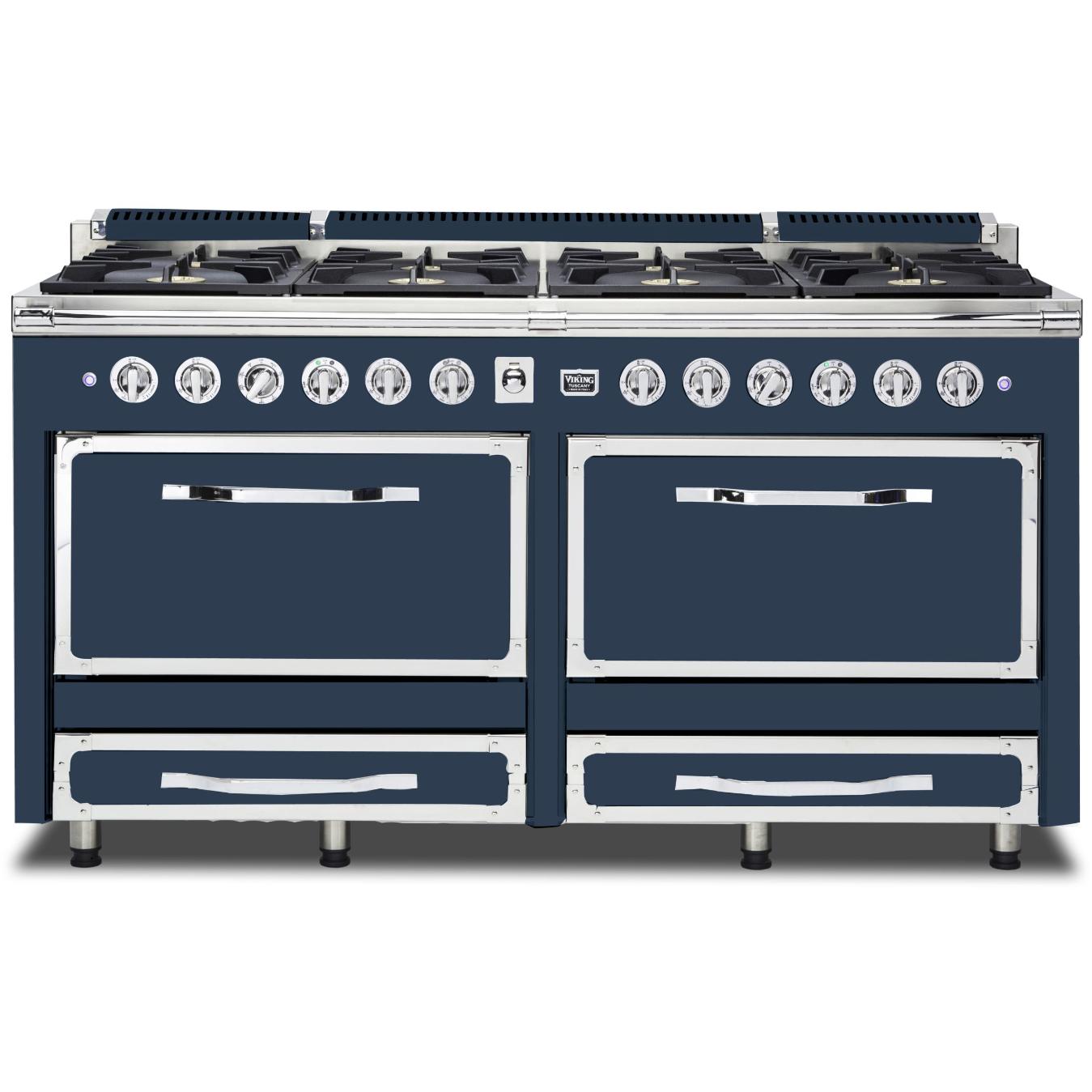 Viking 66-inch Freestanding Dual-Fuel Range with Convection Technology TVDR661-8BSB