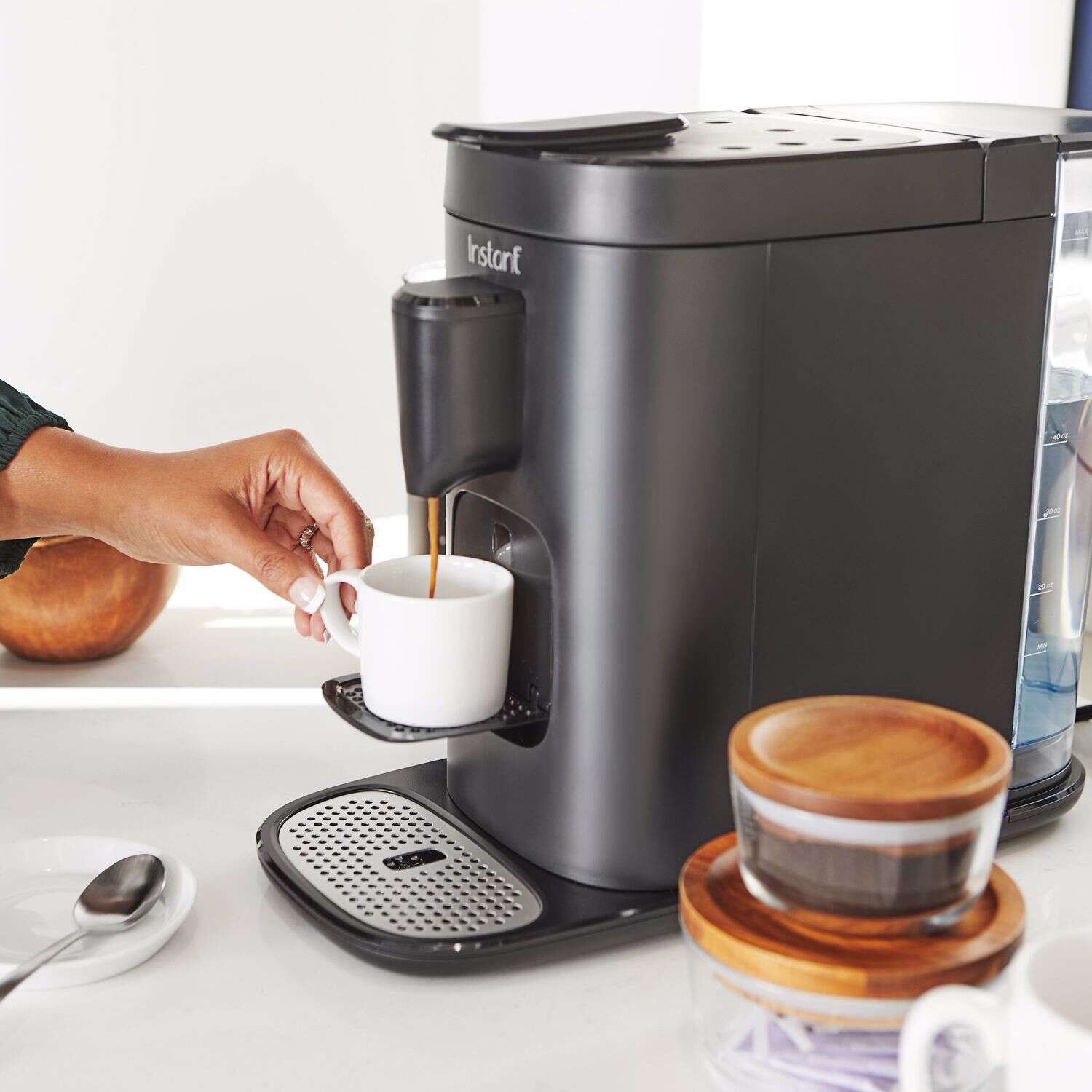 Instant Dual Pod Plus 2 L Black Coffee Maker