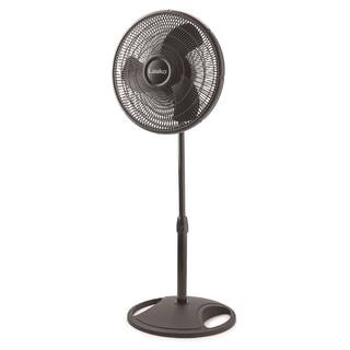 Lasko Adjustable-Height 16 in. 3 Speed Black Oscillating Pedestal Fan 2521