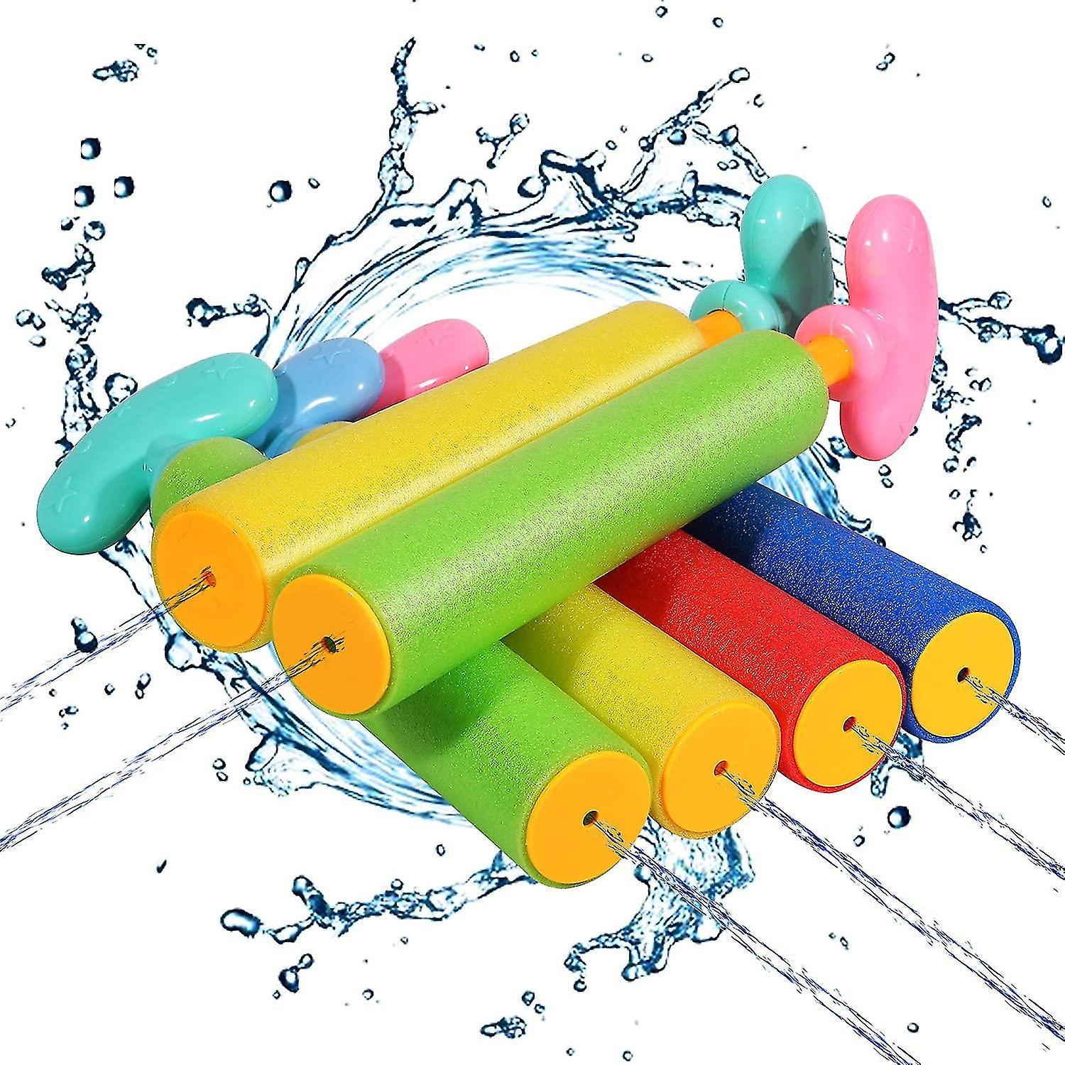 Kids Water Gun Toys 6-pack Foam Water Gun Set