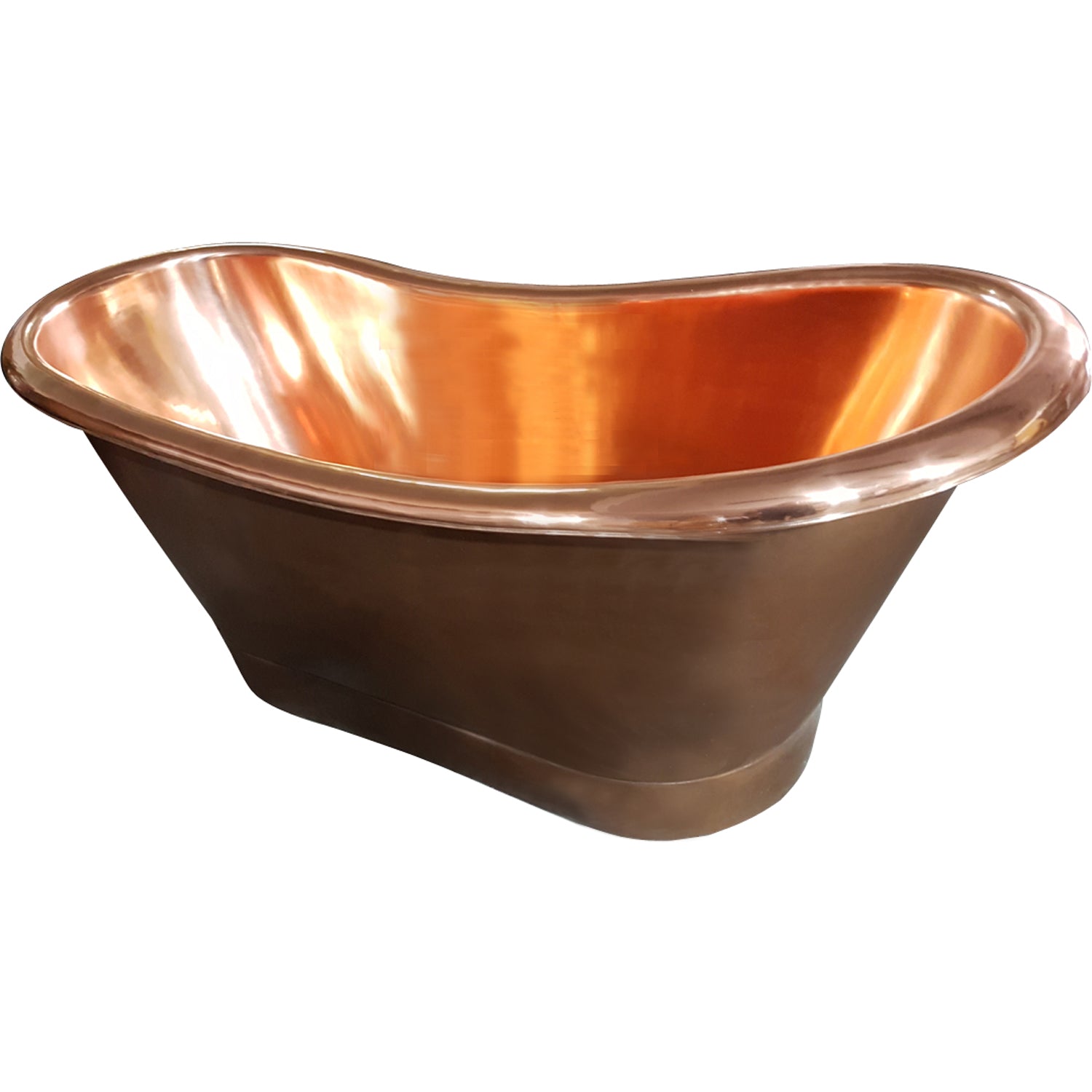 Chopin 70″ Copper Double Slipper Tub