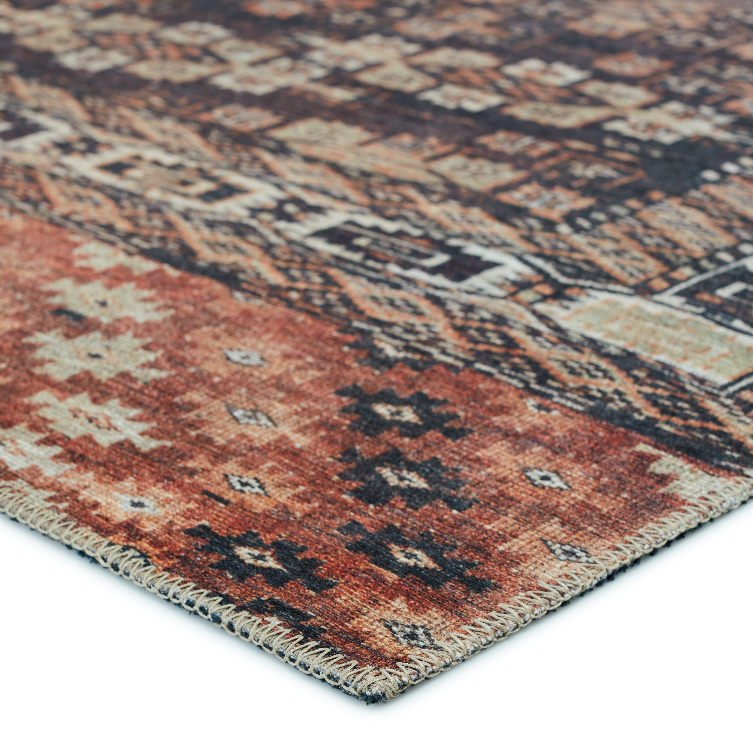 Harman Minerva Brown & Terracotta Rug