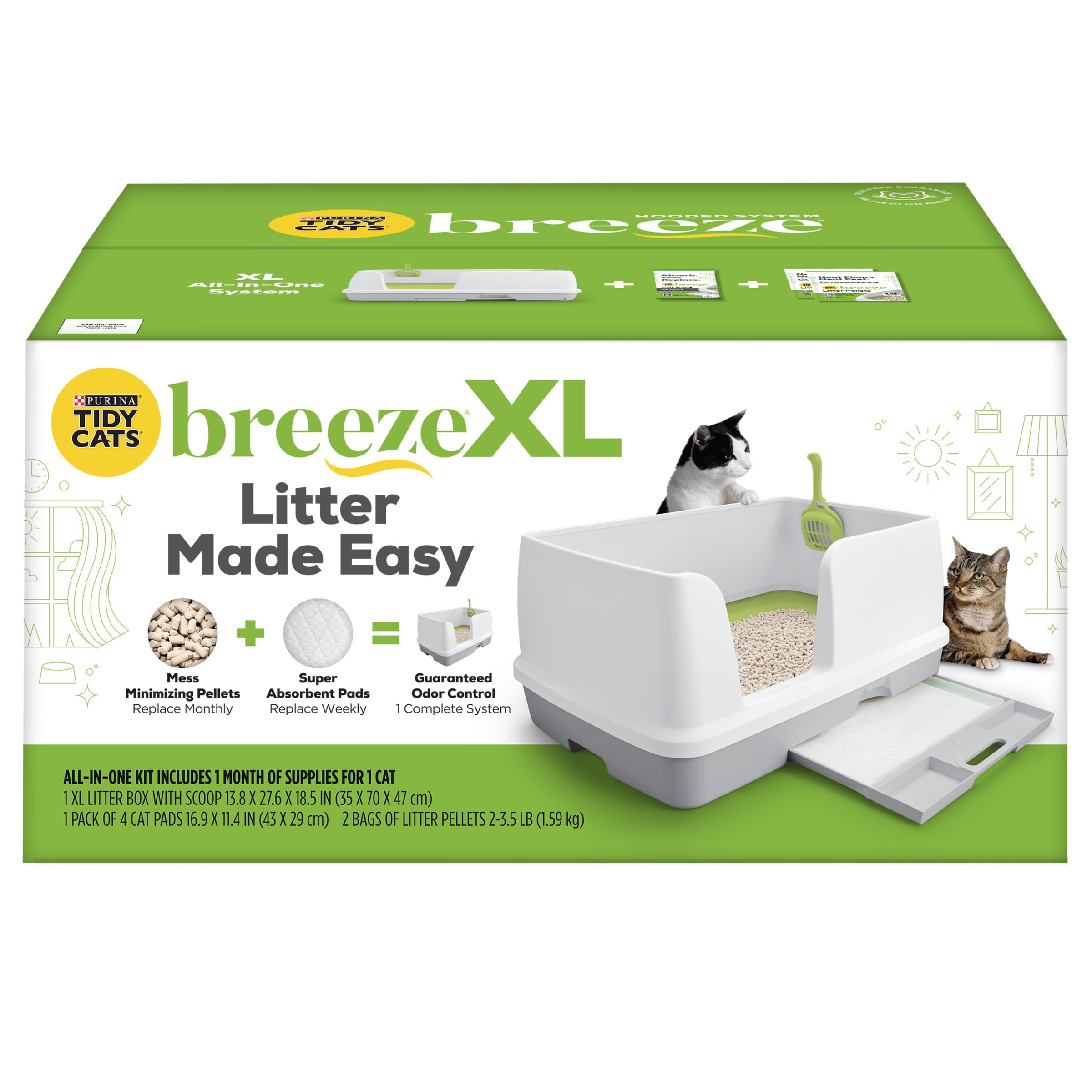 Purina Tidy Cats Breeze Cate Litter Box System Starter Kit Xl