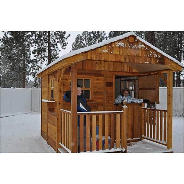 Outdoor Living Today Santa Rosa 12 ft. x 8 ft. Cedar Garden Shed SR812