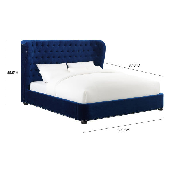 Finley Velvet Bed in Queen