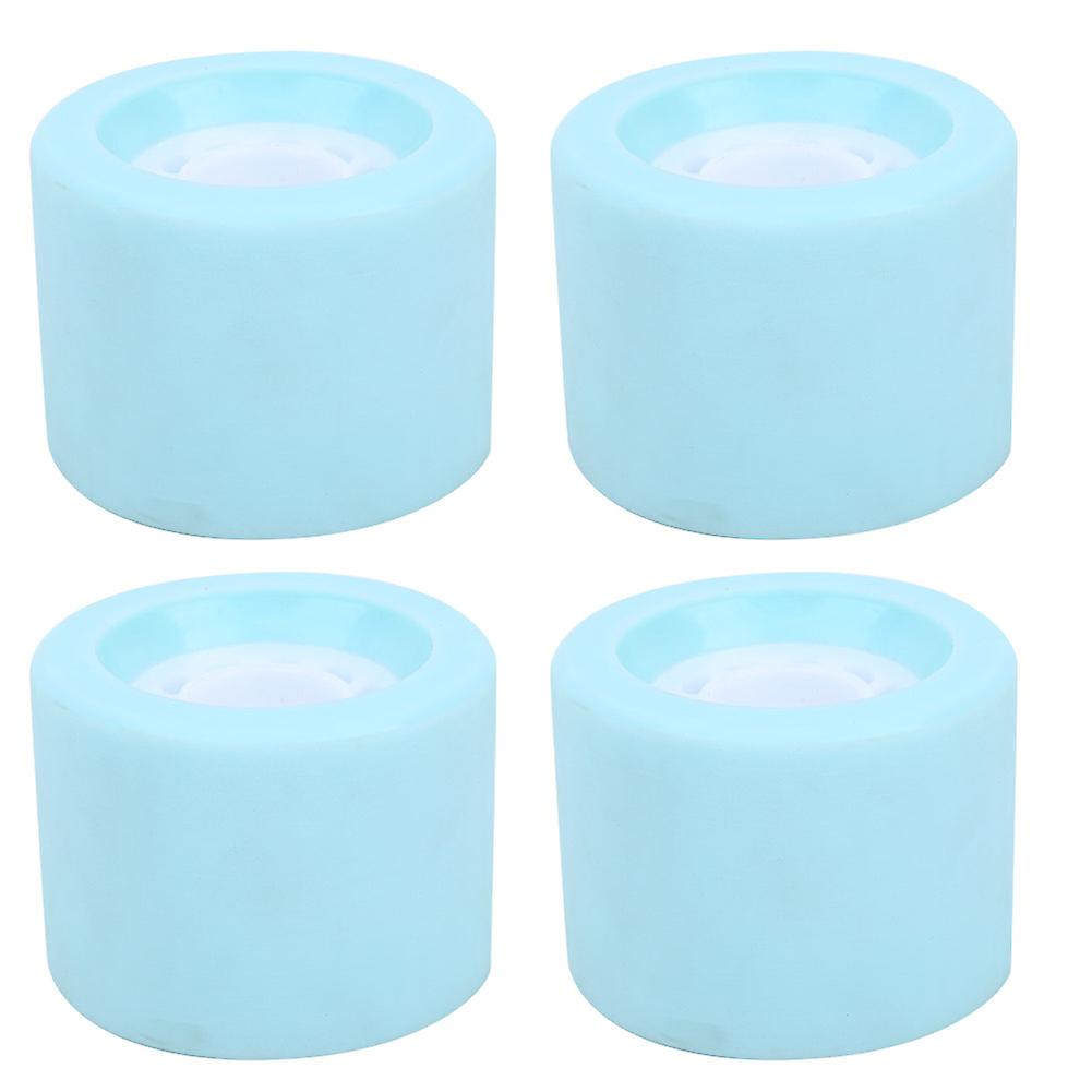 4pcs/set Pu Durable Longboard Dance Board Skateboard Replacement Wheel Accessorylight Blue