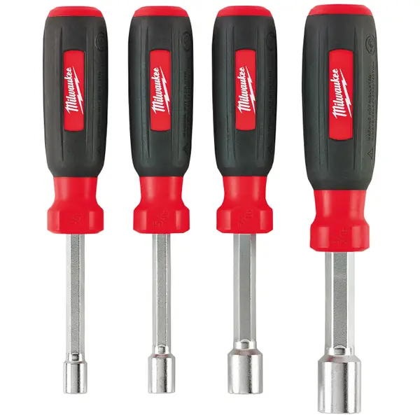 Milwaukee 48-22-2404 Forged SAE 4-Piece Hollow Shaft Nut Driver Set