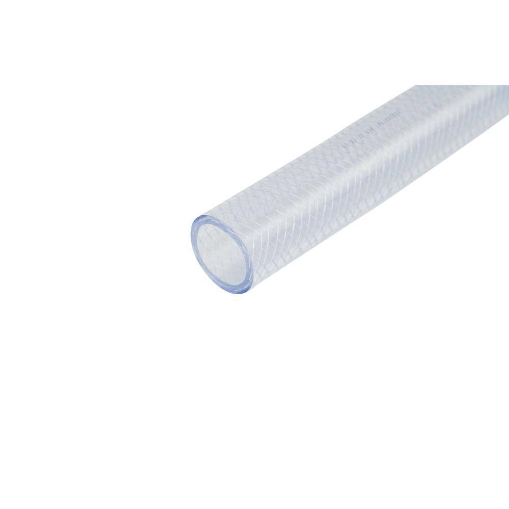 Everbilt 2 in. O.D. x 1-12 in. I.D. x 24 in. Clear PVC Braided Vinyl Tube HKP002-PVC009