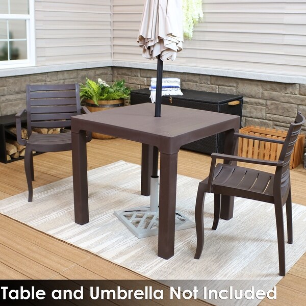 Plastic Outdoor Patio Dining Table