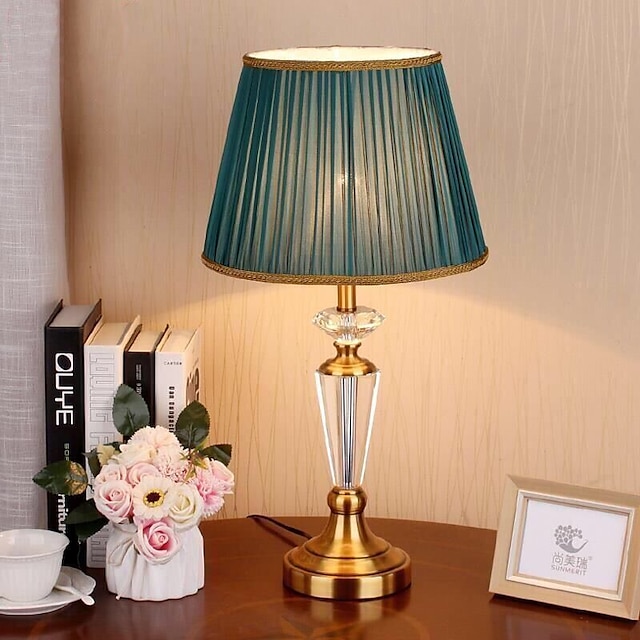 Bedside lamps Multi-shade / Ambient Lamps Crystal / Nordic Style For Living Room / Bedroom Metal Green