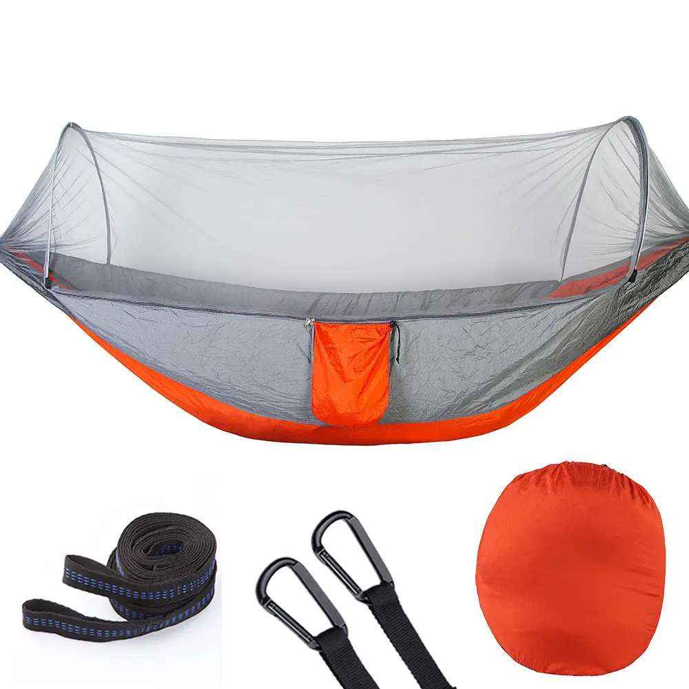 Outdoor camping hammock with Net for Hiking Survival Travel