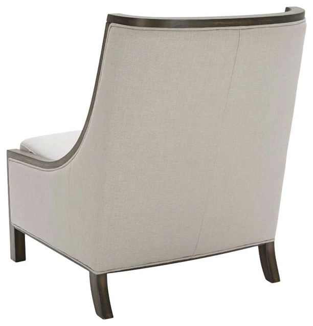 Jathan Lounge Chair  Linen   Transitional   Armchairs And Accent Chairs   by Peachtree Fine Furniture  Houzz