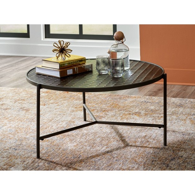 Doraley Coffee Table Black gray brown beige Signature Design By Ashley