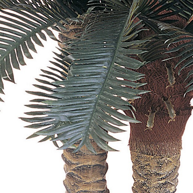 Nearly Natural Sago Palm Double Potted Silk Tree (6