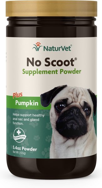 NaturVet No Scoot Plus Pumpkin Powder Digestive Supplement for Dogs