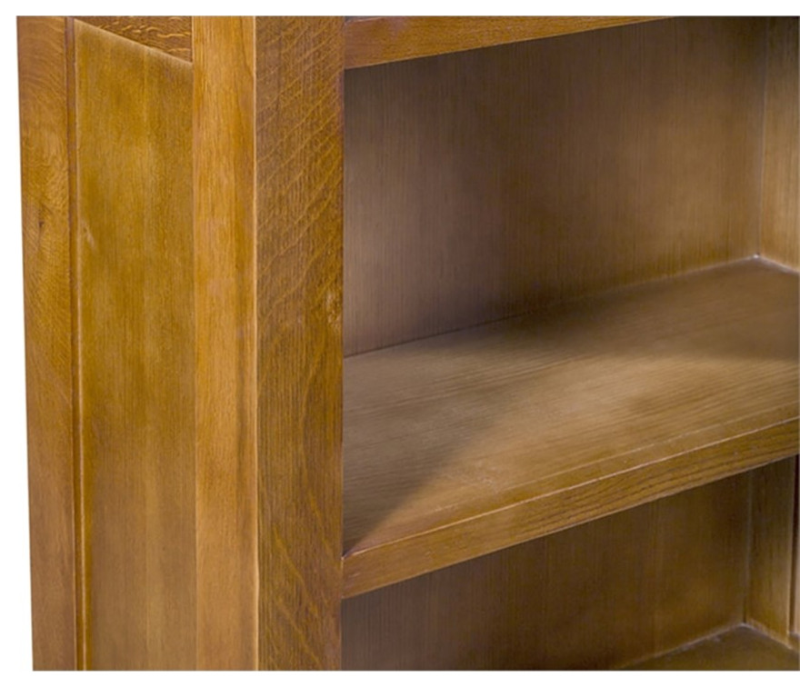 Crafters and Weavers Arts and Crafts 31.5 quotWood Open Shelf Bookcase in Cherry   Craftsman   Bookcases   by Homesquare  Houzz