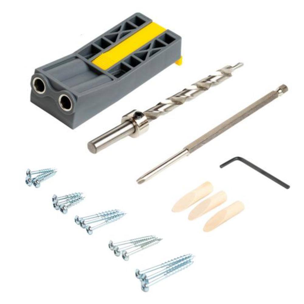 General Tools Pocket Hole Jig Kit with Screws and Dowels (89-Piece) with Carry Case 852