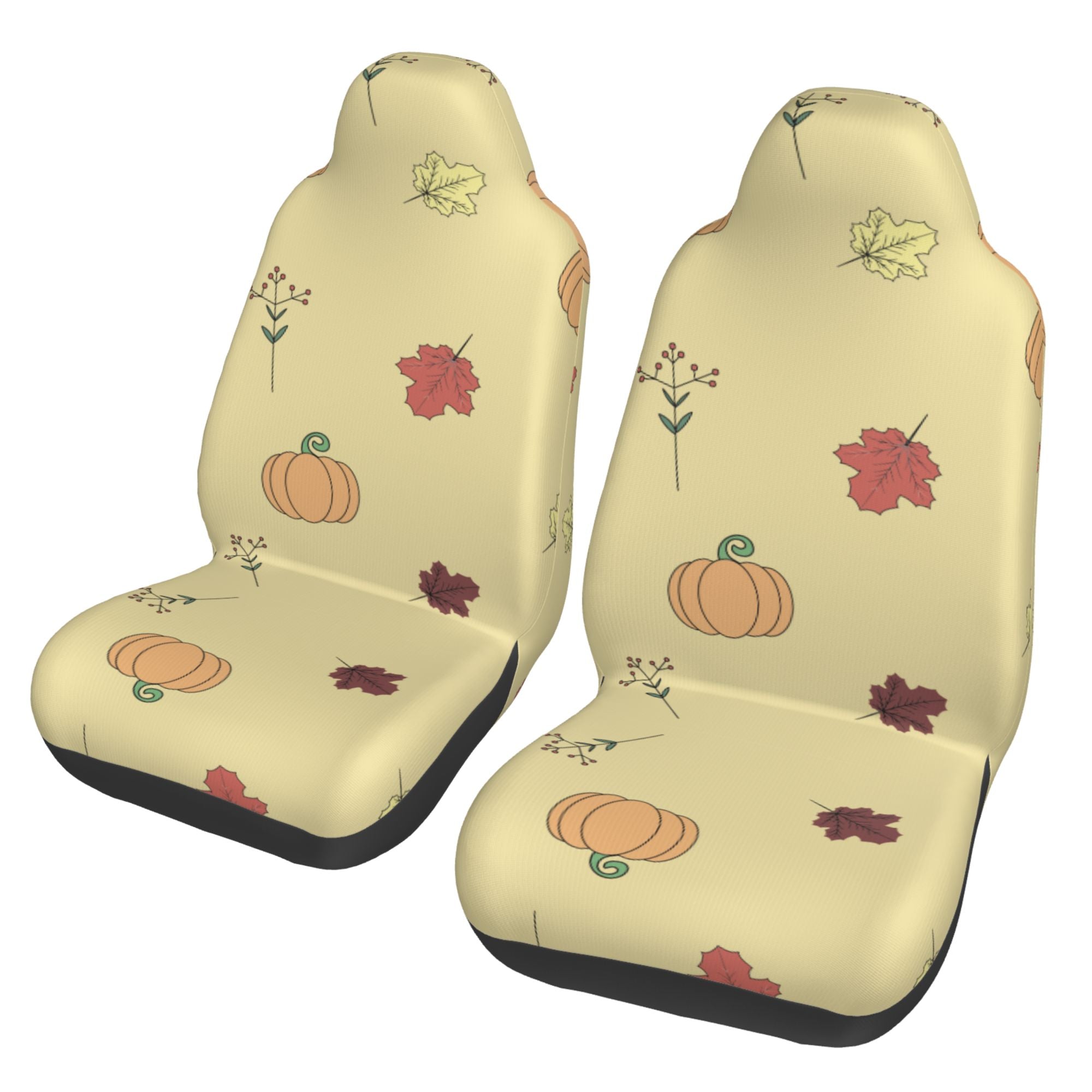 ZICANCN Car Seat Cover Halloween Fall Wallpaper Pattern Car Front Seat Covers Protectors ， Automotive Seat Covers for Cars Trucks Suv