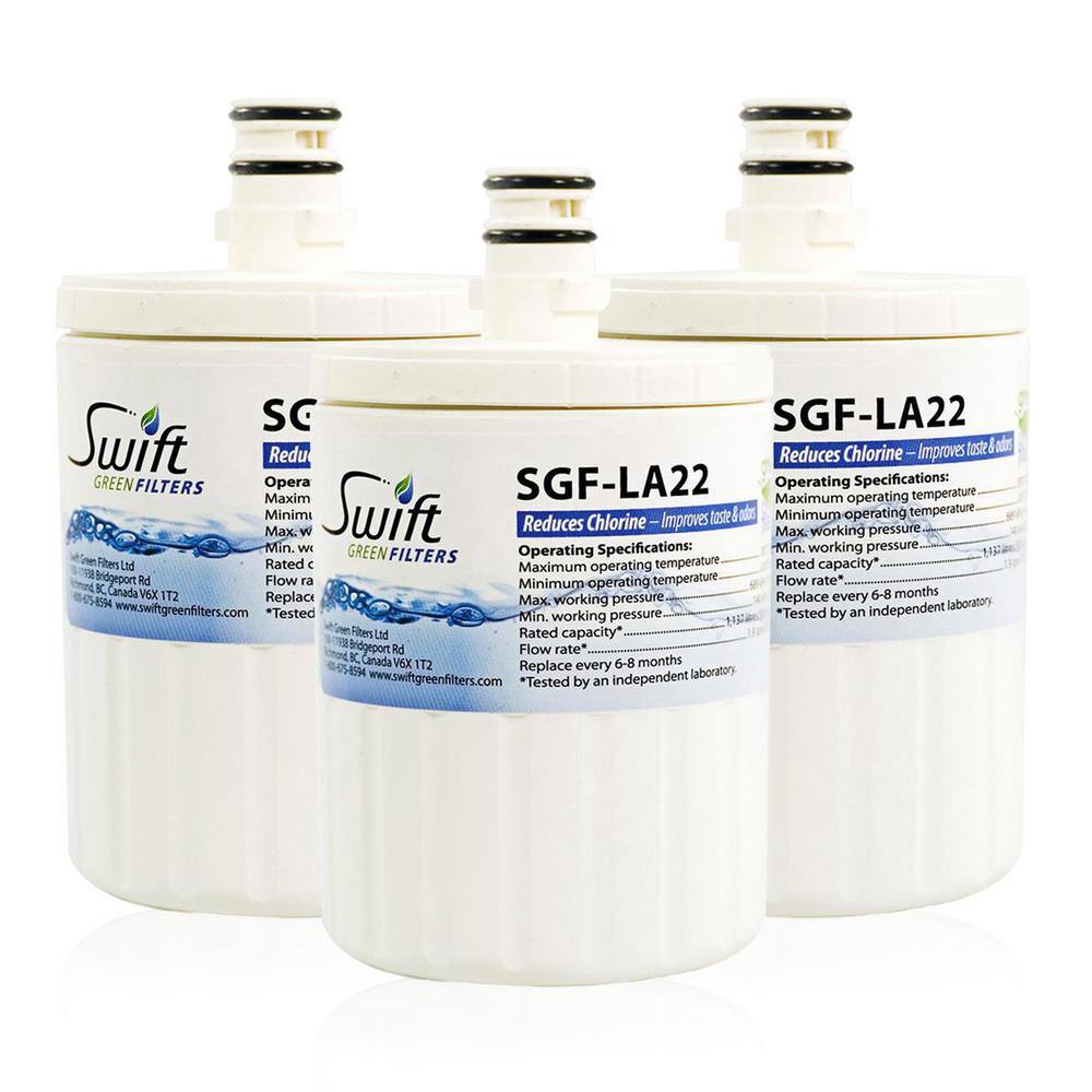 Swift Green Filters Compatible Refrigerator Water Filter for LT500P 5231JA2002A 46-9890 (3 PacK) SGF-LA22-3Pack