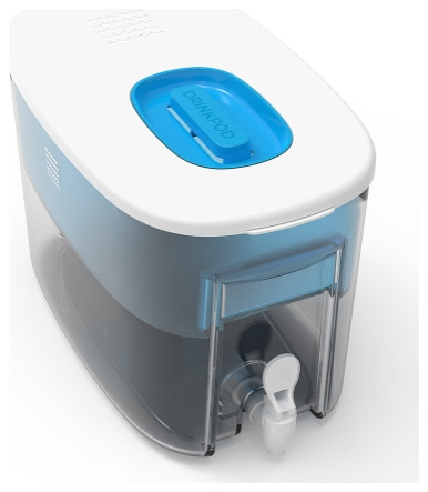 Drinkpod Ultra Premium Alkaline Water Dispenser With 3 Filters  Blue   Modern   Water Filtration Systems   by Drinkpod USA  Houzz