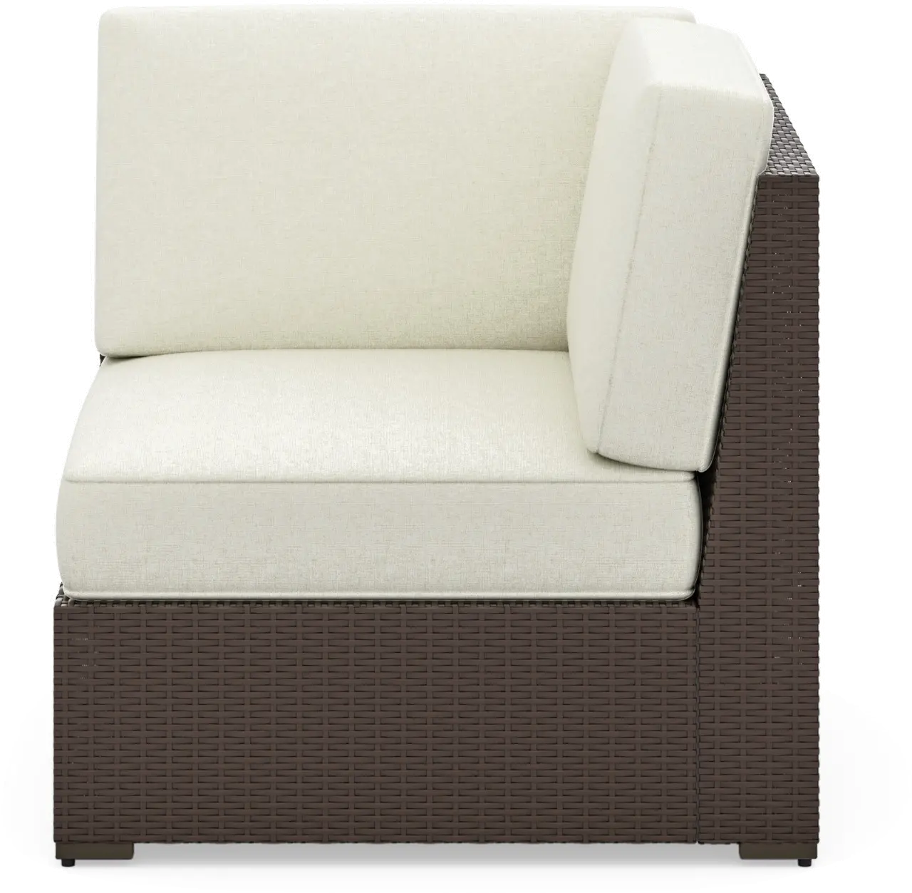 Palm Springs Brown Outdoor Sectional Side Chair